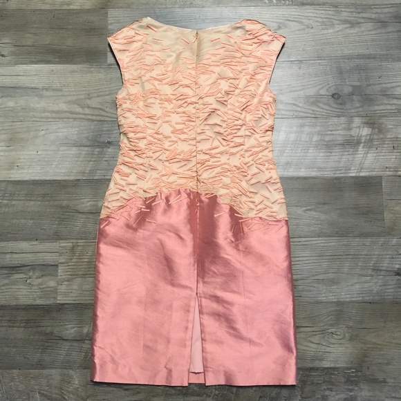 Lafayette 148 Womens Dress Sz 2 Peach Orange Party - Picture 2 of 5